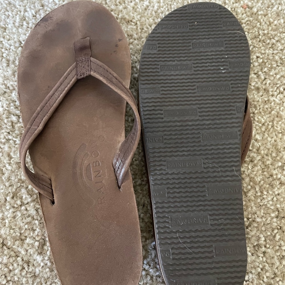 Rainbow Womens Flip Flops Size 6.5